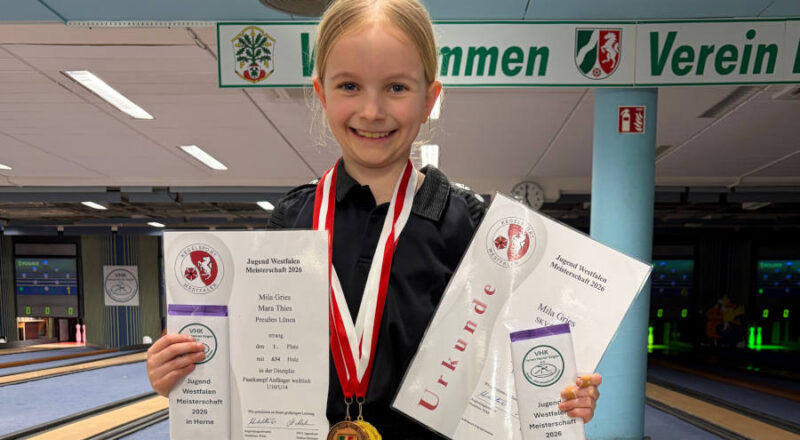 Mila Gries vom SKV freut sich über ihren Erfolg. Foto: Privat