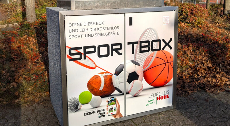 Die neue Sportbox der Gemeinde. Foto: Gemeinde Leopoldshöhe