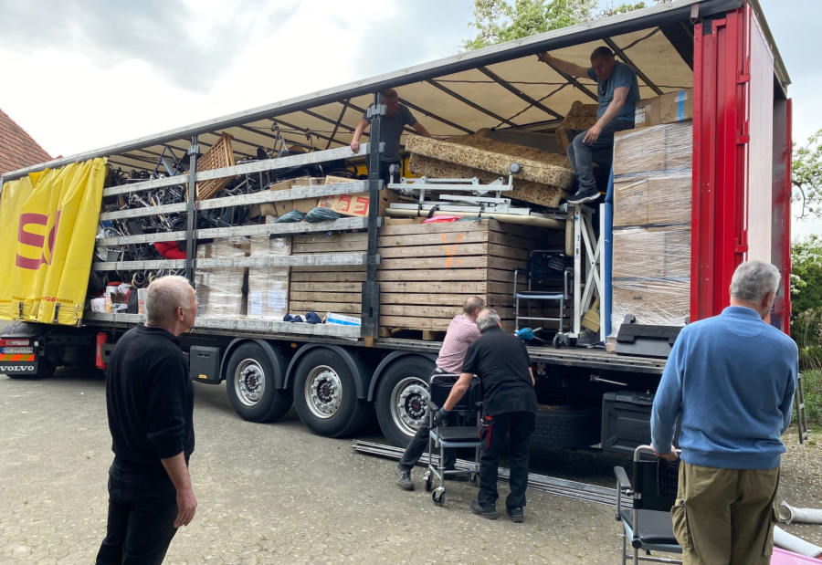 Der Transport der Ukraine-Hilfe ist am 18. April 2026 gestartet. Foto: Privat