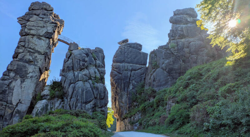 Die Externsteine im Morgenlicht Foto:LVL