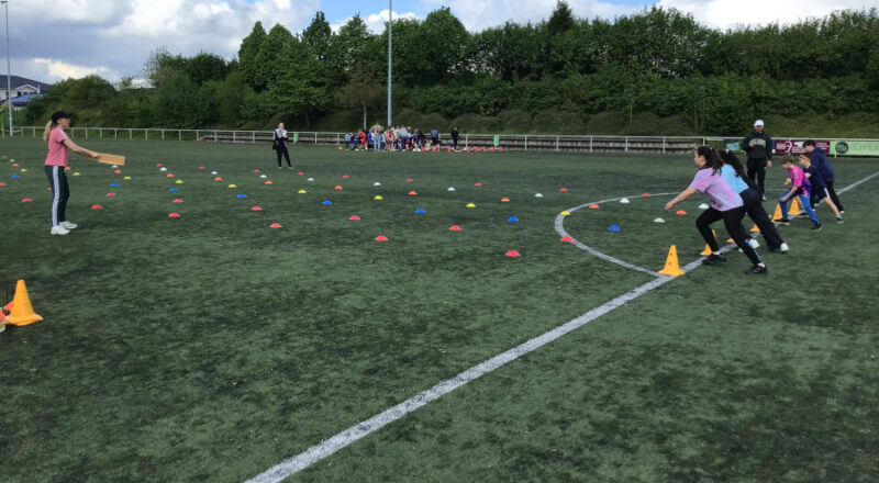 Start zum Sprint beim Sportabzeichenfest der Grundschule Asemissen. Foto: Privat