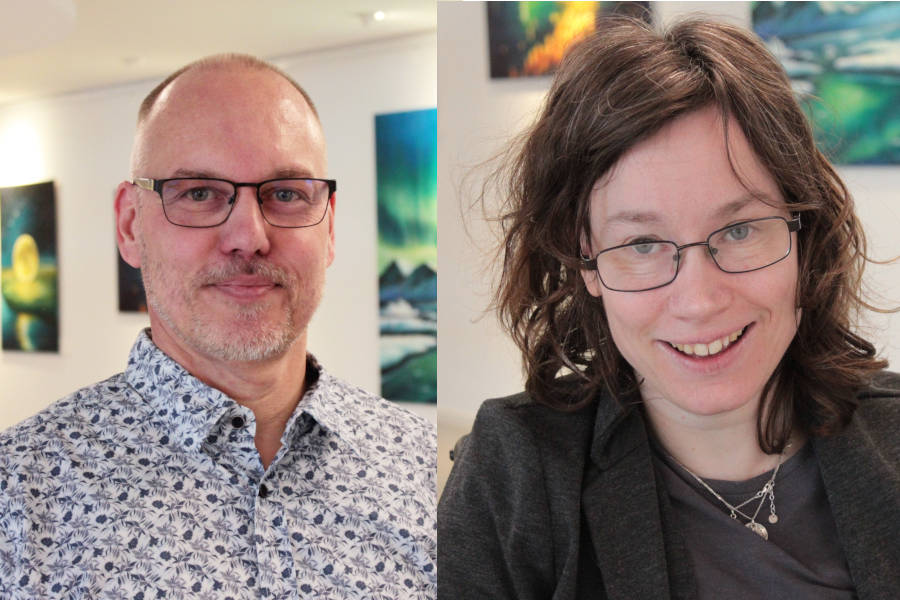 Linda Wolf und Dirk Leusch beraten im Kreishaus. Fotos: Kreis Lippe