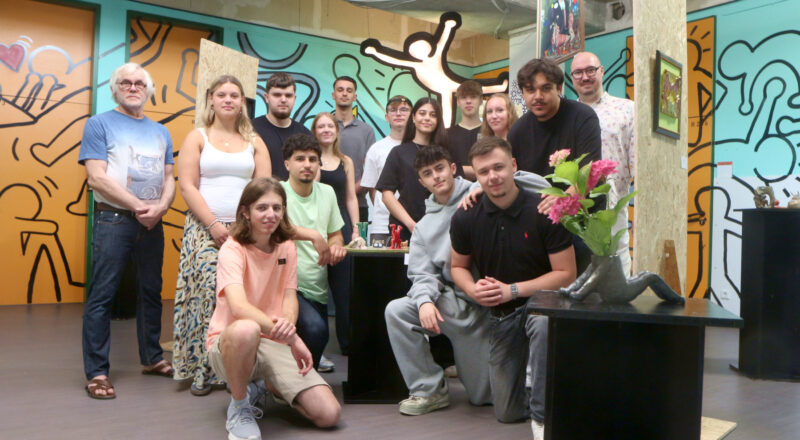 Strichmännchen in der Schule