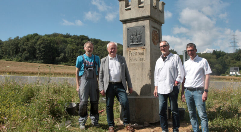 Der Grenzstein steht