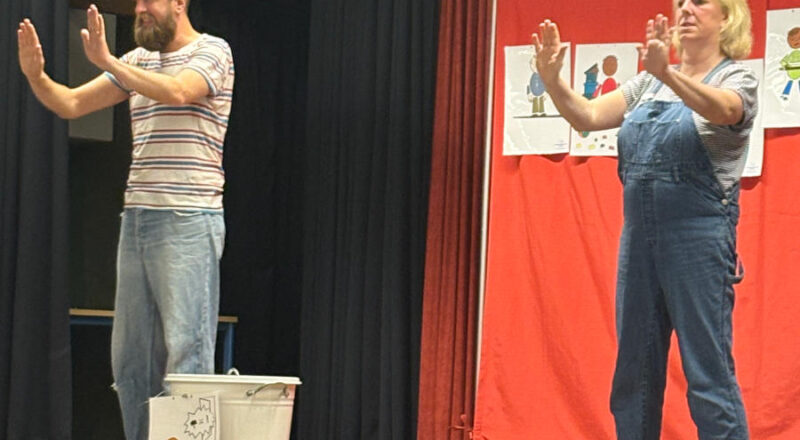 Das Theaterstück "Die Nein-Tonne" wurde an der Grundschule Nord aufgeführt. Foto: Privat
