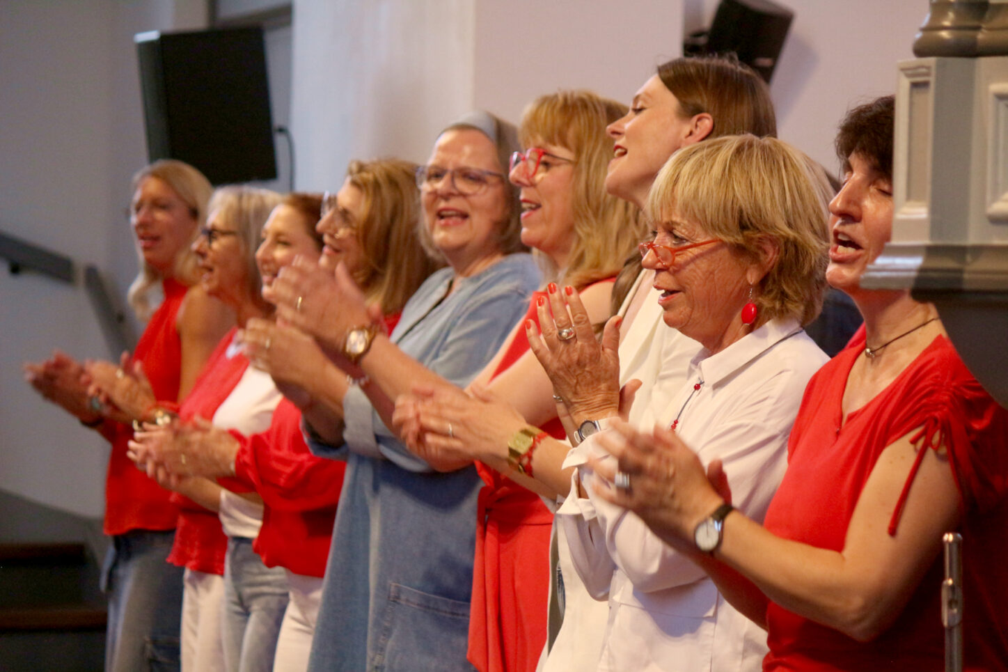 Der Projektchor gab in der evangelisch-reformierten Kirche am Marktplatz sein Sommerkonzert. Foto: Thomas Dohna