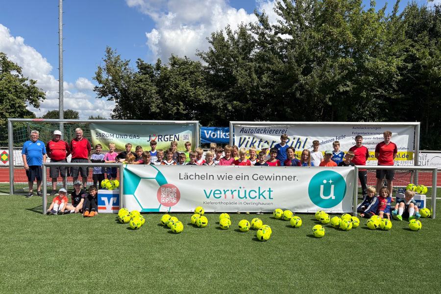 Rekordteilnahme beim Fußballcamp in Leopoldshöhe. Foto: privat
