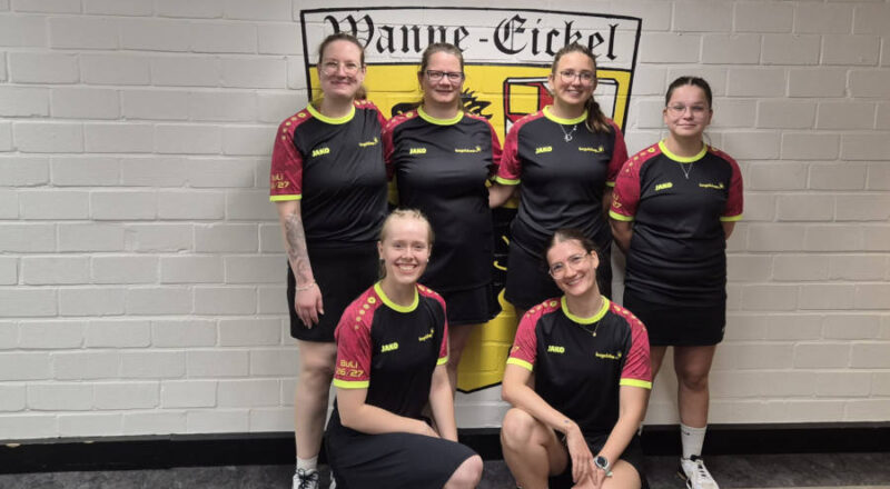 Die 1. Damenmannschaft mit (von hinten links) Christina Rähse, Madeleine Wichert, Paula Kurzius, Lilly Lemke, Nora Rüsenberg und Jana Lammert. Foto: Privat