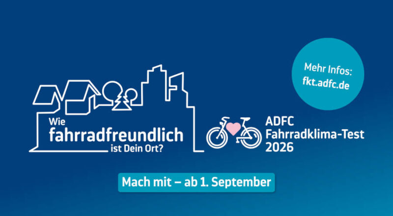 ADFC Fahrrad-Klima-Test 2026. Grafik: ADFC