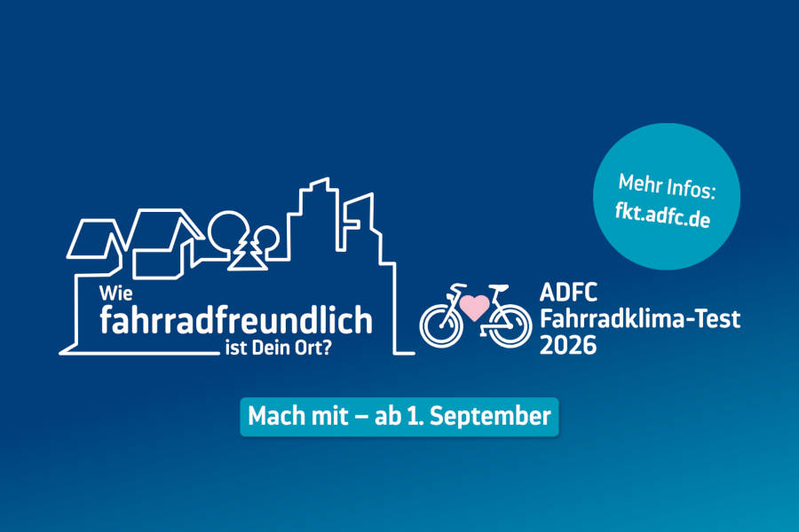 ADFC Fahrrad-Klima-Test 2026. Grafik: ADFC