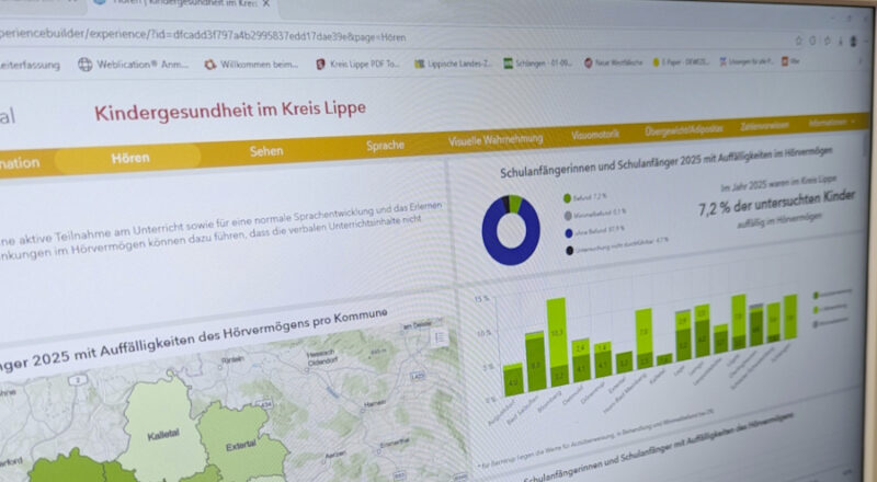 Dashboard zur Kindergesundheit in Lippe. Foto: Kreis Lippe